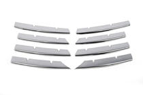 Volkswagen Passat B6 2006-2012 Chrom Kühlergrill Abdeckungen (8 Stk, Edelstahl) Foto 2