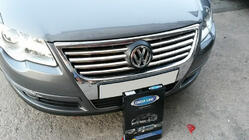 Volkswagen Passat B6 2006-2012 Chrom Kühlergrill Abdeckungen (8 Stk, Edelstahl) Foto 4