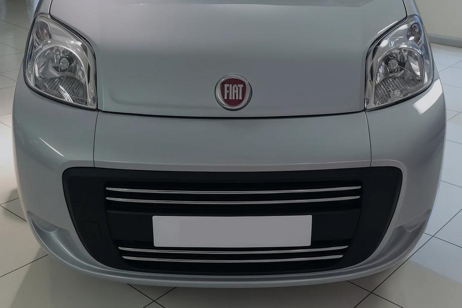 Citroen Nemo 2007-2017 Kühlergrill Abdeckung (4-tlg., Edelstahl) OmsaLine - Italienischer Edelstahl Image