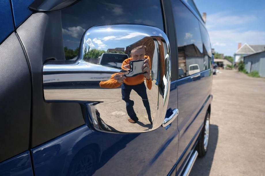 Mercedes Vito W638 1996-2003 Spiegelabdeckungen (2 Stk, Chrom) Chrom Kunststoff Image