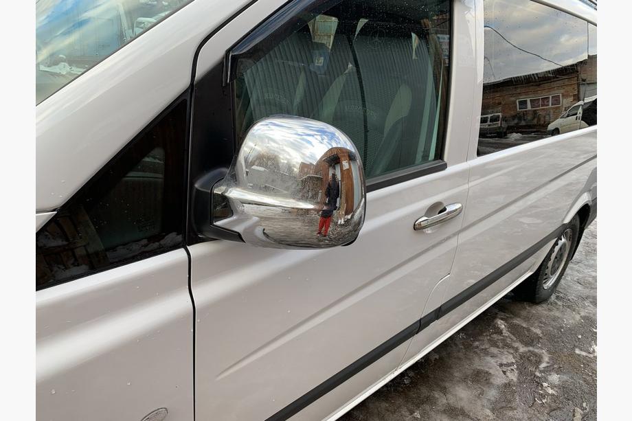 Mercedes Vito W639 2004-2014 Spiegelabdeckungen Chrom VITO 2004-2010 (2 Stk) Carmos - Verchromter Kunststoff Foto 2