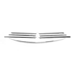 Grillabdeckungen Chrom (7-teilig, Edelstahl) Mercedes Viano 2004-2014 Foto 2