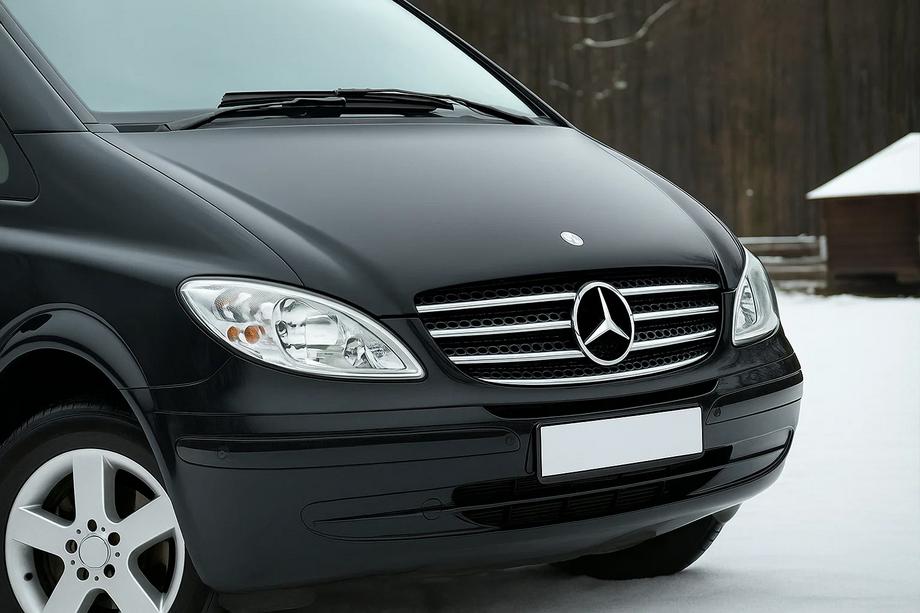 Mercedes Vito W639 2004-2014 Grillabdeckung 2004-2010 Edelstahl Carmos - Türkischer Edelstahl Image