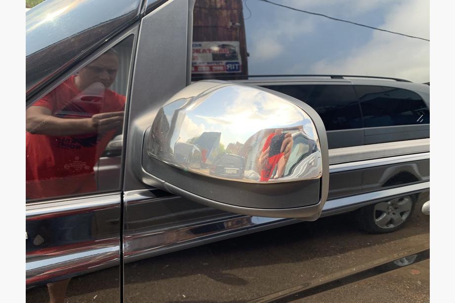 Mercedes Viano 2004-2014 Spiegelabdeckungen Chrom VITO 2010-2014 (2 Stk) OmsaLine - Chrom Kunststoff Foto 9