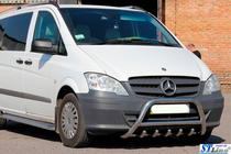 Mercedes Viano 2004-2014 Frontbügel WT003/004 (Edelstahl) 60mm, ohne Schriftzug Foto 2