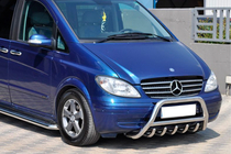 Mercedes Viano 2004-2014 Frontbügel WT003/004 (Edelstahl) 60mm, ohne Schriftzug Foto 10