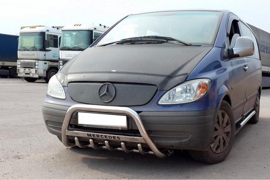 Mercedes Viano 2004-2014 Frontbügel WT003/004 (Edelstahl) 60mm, ohne Schriftzug Image