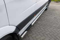 Mercedes Sprinter W906 2006–2018 Seitliche Rohre (2 Stk., Edelstahl) Foto 1