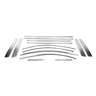 Komplette Fensterrahmen Zierleisten Edelstahl (14-tlg.) Hyundai Accent 2006-2010 Foto 3