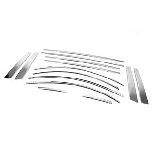 Komplette Fensterrahmen Zierleisten Edelstahl (14-tlg.) Hyundai Accent 2006-2010 Foto 2