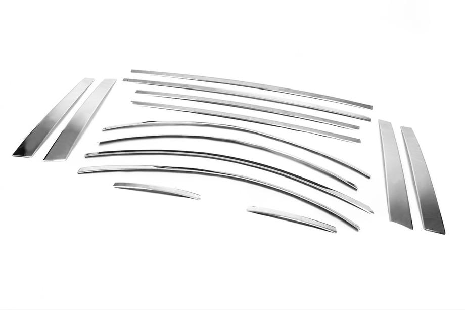 Hyundai Accent 2006-2010 Komplette Fensterrahmen Zierleisten Edelstahl (14-tlg.) Foto 2