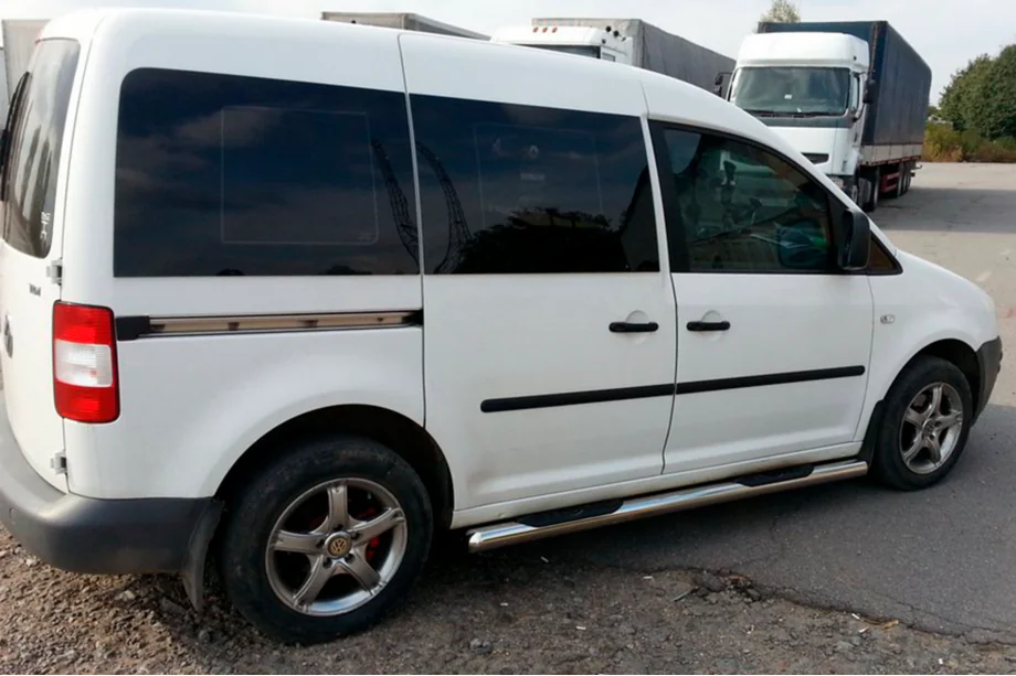 Volkswagen Caddy 2010-2015 Seitliche Rohre BB002 (2 Stk., Edelstahl) Image