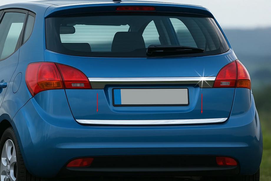 Kia Venga 2010-2019 Kofferraumleiste Edelstahl Carmos - Türkischer Edelstahl Image