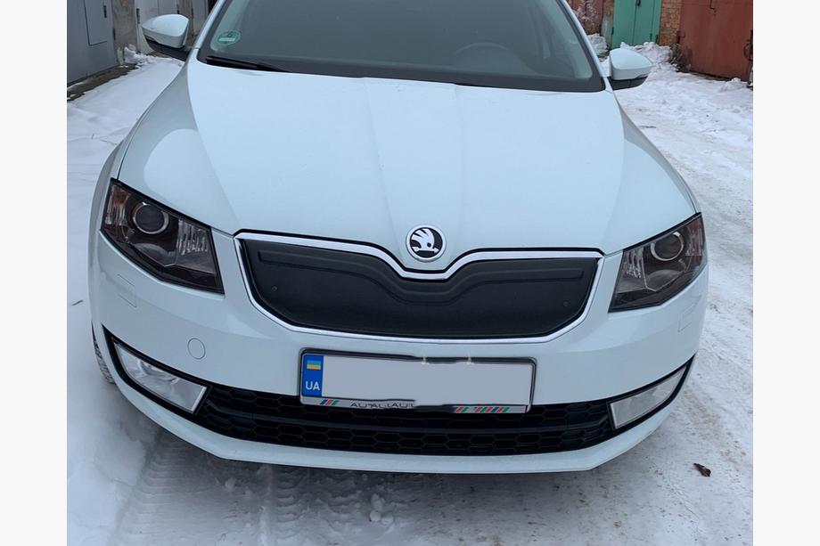 Skoda Octavia III A7 2013-2019 Winterabdeckung für Kühlergrill (2013-2017) Matt Foto 2