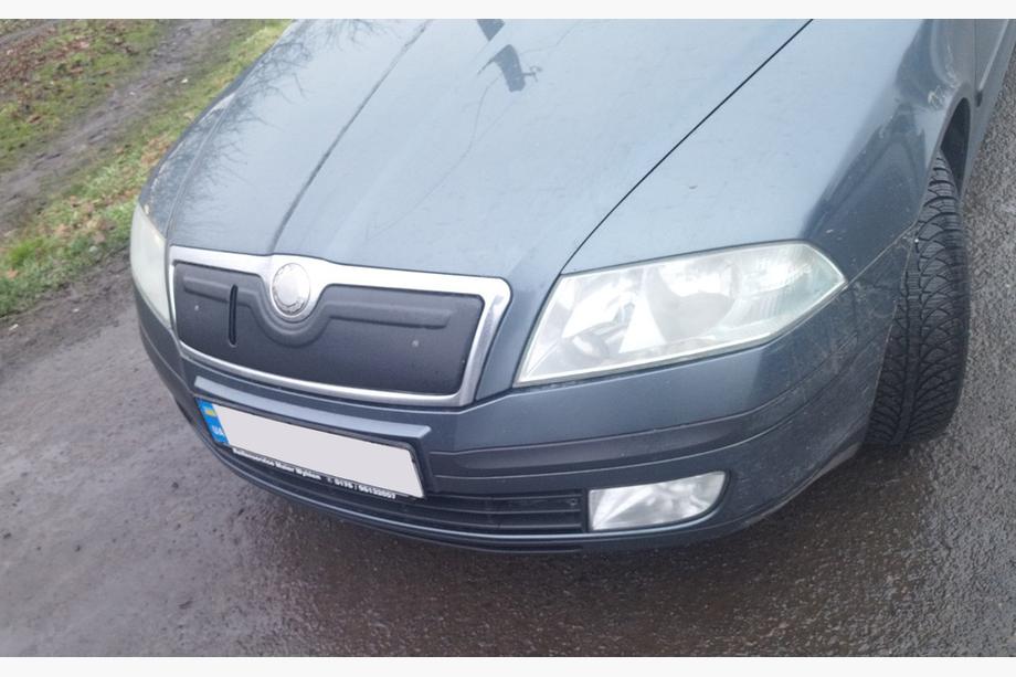 Skoda Octavia II A5 2006-2010 Winterabdeckung für Kühlergrill (oben) glänzend Foto 2