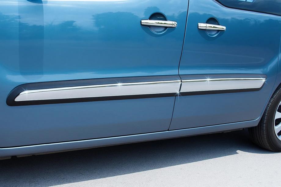 Citroen Berlingo 2008-2018 Türleisten Edelstahl (4 Stk.) Carmos - Türkischer Edelstahl Image