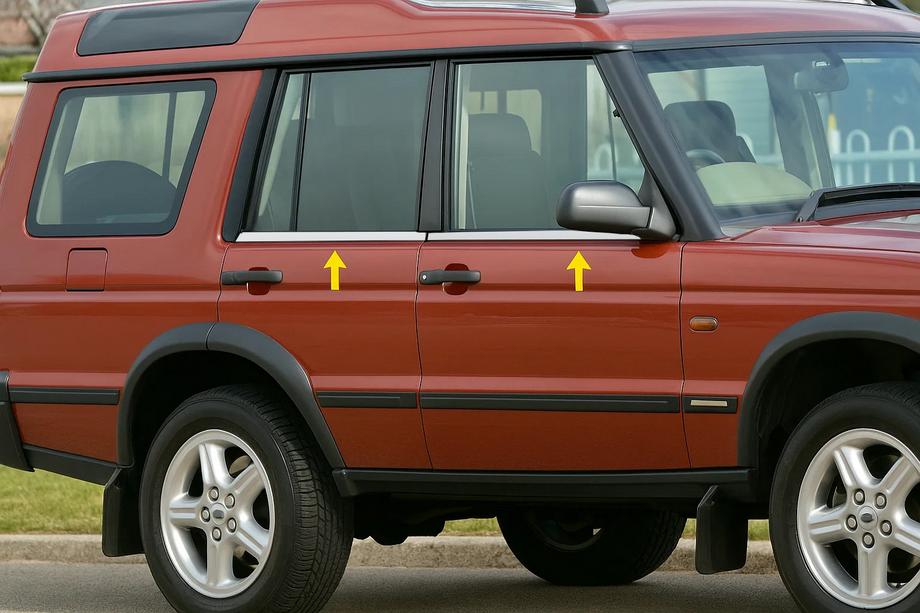 Land Rover Discovery II 1998-2004 Fensterzierleisten Edelstahl (4 Stk.) Image