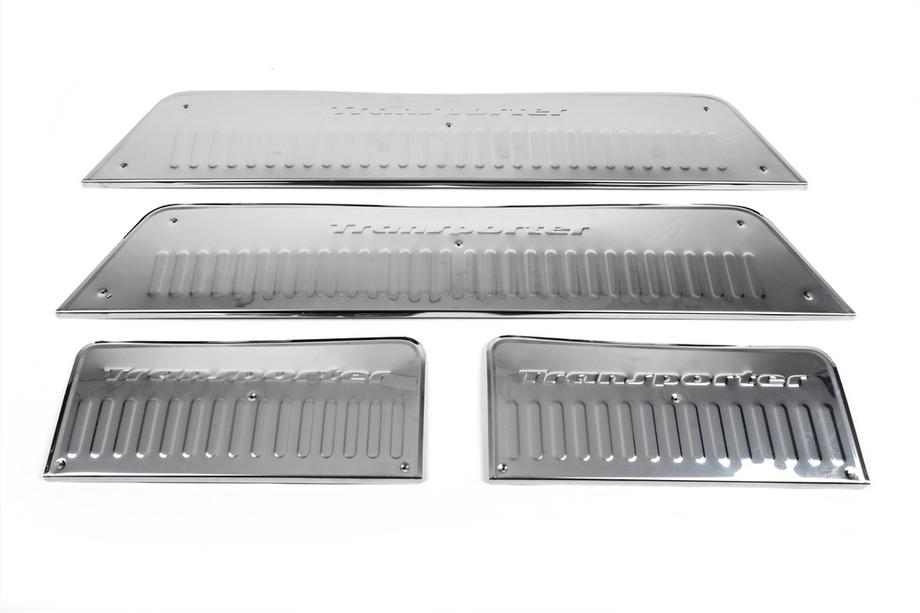 Volkswagen T5 Transporter 2003-2010 Einstiegsleisten Abdeckungen innen (Carmos, Edelstahl) 3-Türer, Transporter Foto 10