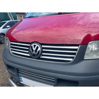 Chrom Grillleisten Abdeckung (8 Streifen, Edelstahl) Volkswagen T5 Transporter 2003-2010 Foto 2