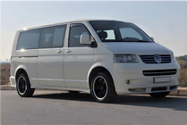 Volkswagen T5 Transporter 2003-2010 Komplette Fensterumrandung Edelstahl (14-teilig) 2 Seitentüren, Kurzer Radstand Foto 1