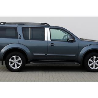 Edelstahl Türsäulen Zierleisten (6 Stk) Nissan Pathfinder R51 2005-2014 Foto 1