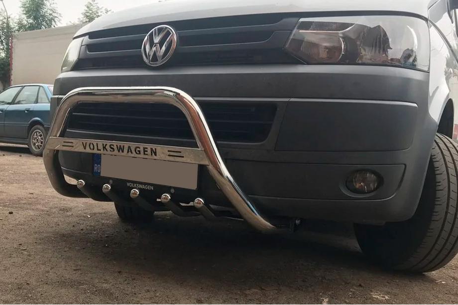 Volkswagen T5 2010-2015 Frontbügel WT003 (Edelstahl) 51 mm, ohne Schriftzug Foto 6