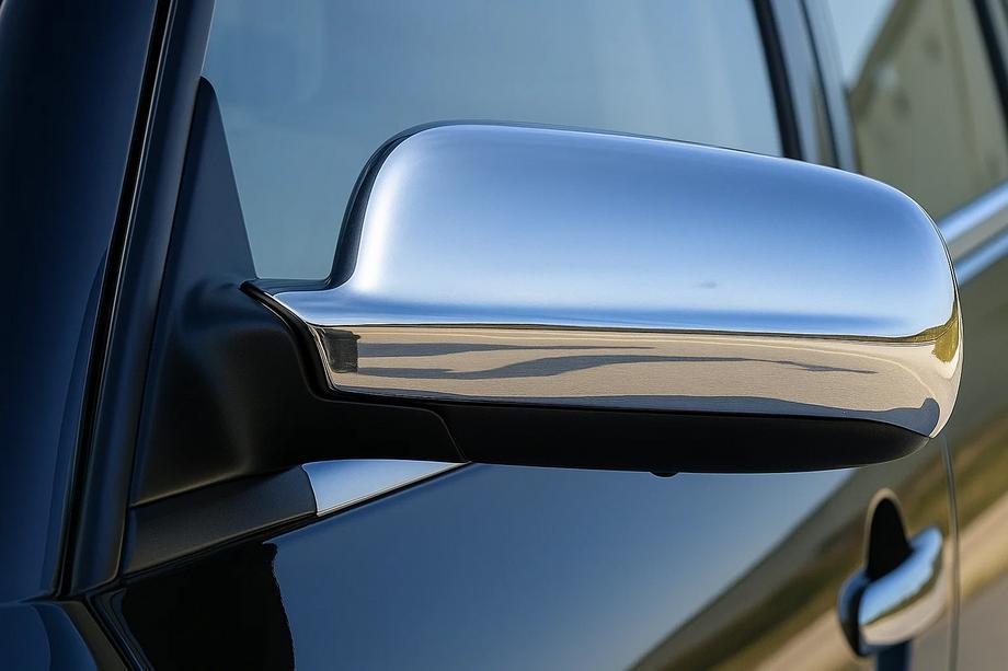 Volkswagen Golf 4 1997-2006 Spiegelabdeckungen Chrom (2 Stk) Polierter Edelstahl Foto 3