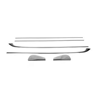 Fensterunterkante Chromleisten (HB, 6 Stk., Edelstahl) Renault Megane III 2009-2016 Foto 2