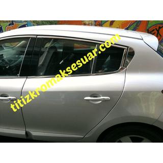 Fensterzierleisten oben (HB, 6 Stk, Edelstahl) Renault Megane III 2009-2016 Foto 4
