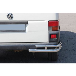 Hintere doppelte Eckschutzrohre AK003-Double (2 Stk., Edelstahl) Volkswagen T4 Transporter 1990-2003 Foto 1