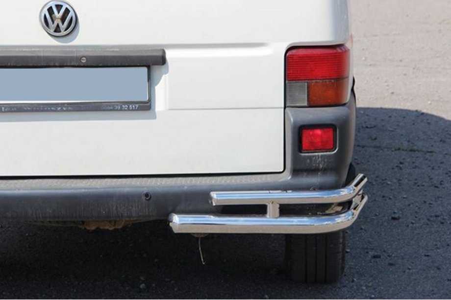 Volkswagen T4 Transporter 1990-2003 Hintere doppelte Eckschutzrohre AK003-Double (2 Stk., Edelstahl) Image