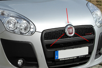 Fiat Doblo II 2010-2022 Chromhalterung für vorderes Emblem (Edelstahl) Foto 1