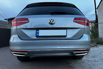 Volkswagen Passat B8 2015-2023 Auspuffblenden Imitation SD/SW (2015-2018, 2 Stk, Edelstahl) Carmos - Türkischer Edelstahl Foto 6