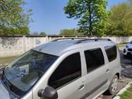 Dacia Logan MCV 2004-2014 Dachreling Schwarz Metallfüße Foto 2