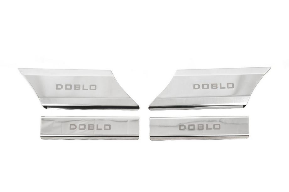 Fiat Doblo I 2001-2005 Einstiegsleisten innen (Carmos V1, Edelstahl) 4 Türen Image