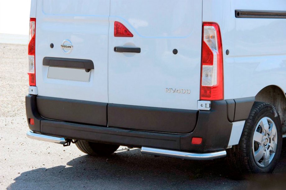 Opel Movano 2010-2021 Hintere Eckschutzrohre AK003 (2 Stk., Edelstahl) Image