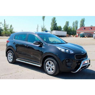Seitliche Rohre BB001 (2 Stk., Edelstahl) Kia Sportage 2015-2021 Foto 4
