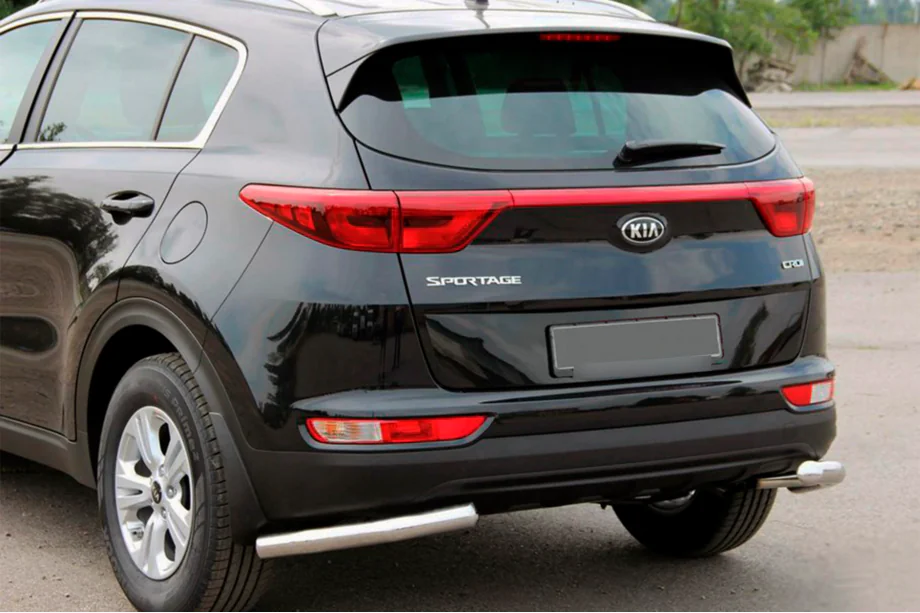 Kia Sportage 2015-2021 Heckschutz Eckenschutz AK003 (Edelstahl) Image