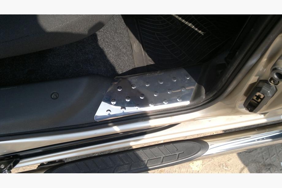 Fiat Doblo I 2005-2010 Einstiegsleisten Abdeckungen innen (Omsa, Edelstahl) 3-türig Foto 4