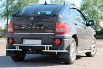 SsangYong Action 2005-2018 Heckschutz AK005-2 (Edelstahl) Foto 3