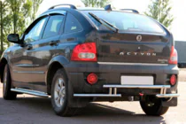 SsangYong Action 2005-2018 Heckschutz AK005-2 (Edelstahl) Foto 1