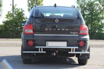 SsangYong Action 2005-2018 Heckschutz AK005-2 (Edelstahl) Foto 2