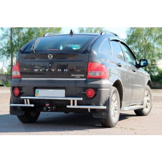 Heckschutz AK005-2 (Edelstahl) SsangYong Action 2005-2018 Foto 3