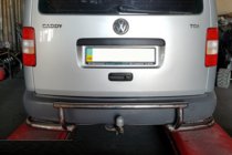 Volkswagen Caddy 2004-2010 Heckbügel AK003-3 (2 Stk., Edelstahl) Foto 2