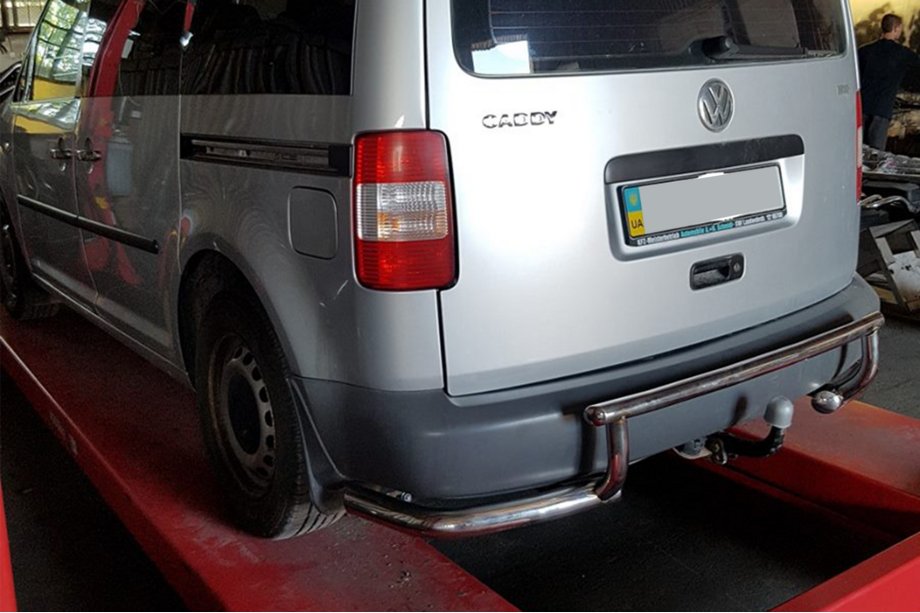 Volkswagen Caddy 2010-2015 Heckbügel AK003-3 (2 Stk., Edelstahl) Image