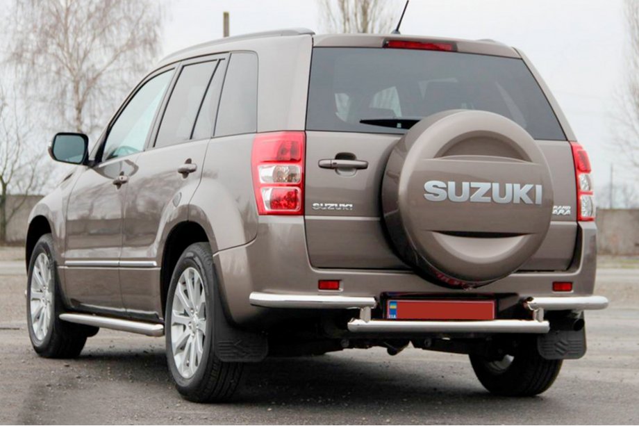 Suzuki Grand Vitara 2005-2017 Heckschutz AK003-2 (Edelstahl) Image