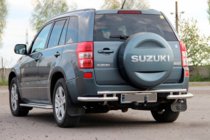 Suzuki Grand Vitara 2005-2017 Heckschutz AK005-3 (Edelstahl) Foto 1