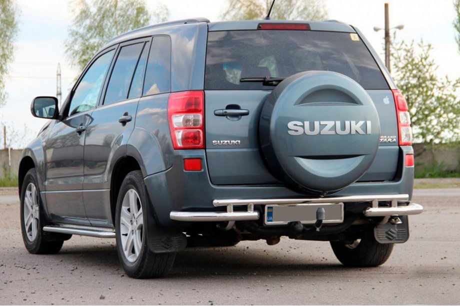 Suzuki Grand Vitara 2005-2017 Heckschutz AK005-3 (Edelstahl) Image