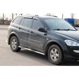 Seitliche Rohre BB002 (2 Stk., Edelstahl) SsangYong Kyron 2005-2014 Foto 3