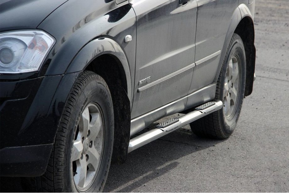 SsangYong Kyron 2005-2014 Seitliche Rohre BB002 (2 Stk., Edelstahl) Image